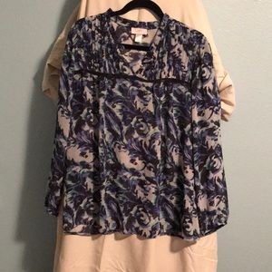 Loft sheer blouse